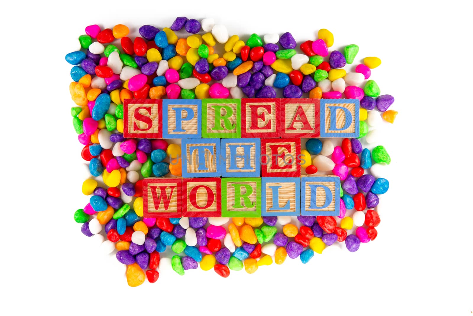 spread the world word in colorful stone by sohel.parvez@hotmail.com