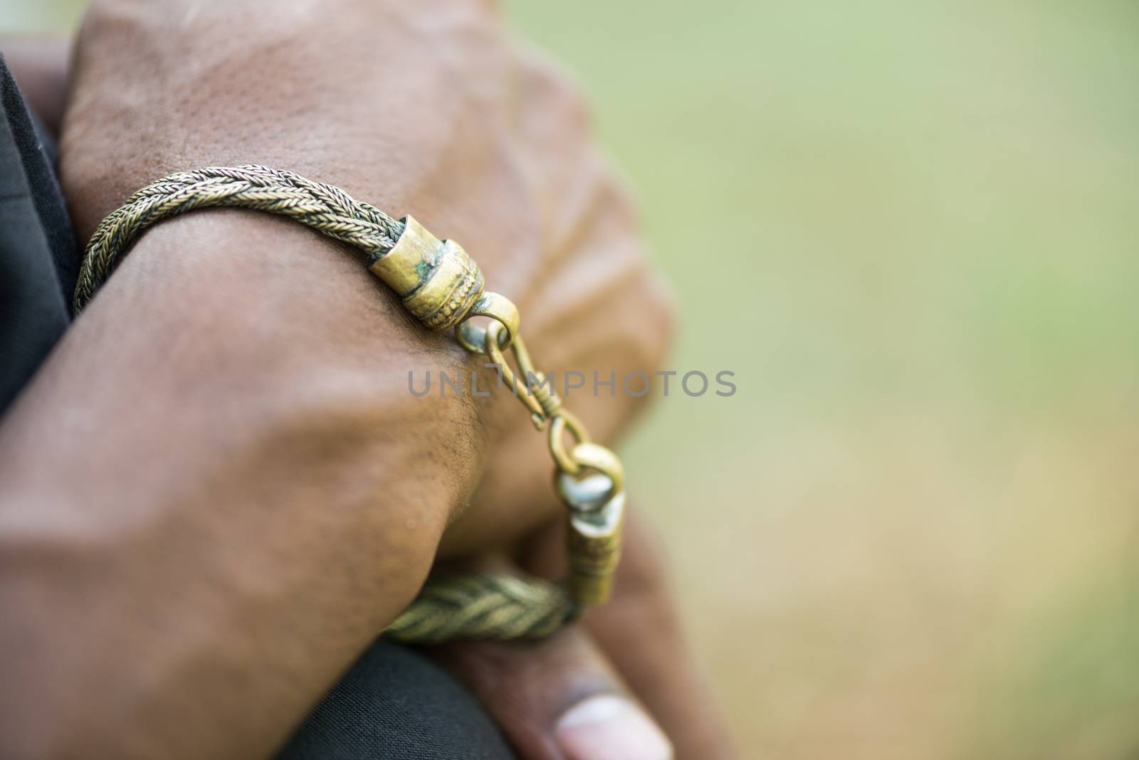 Simple chain link bracelet isolated on white background. Can be used for either male or female. Can also be used to symbolize friendship, connection, or bondage.