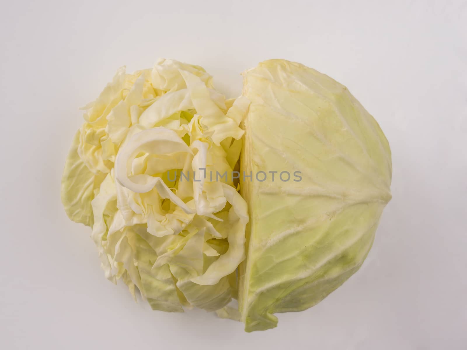 Half and chopped cabbage in heart shape by dul_ny