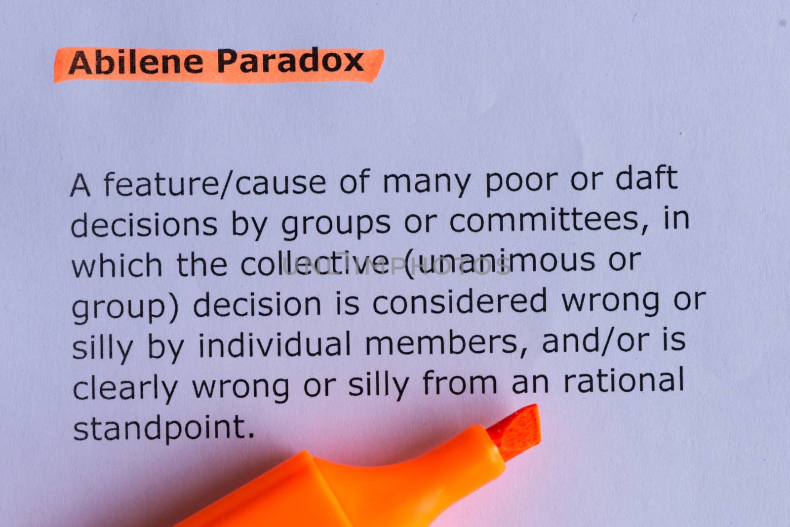 abiliene paradox