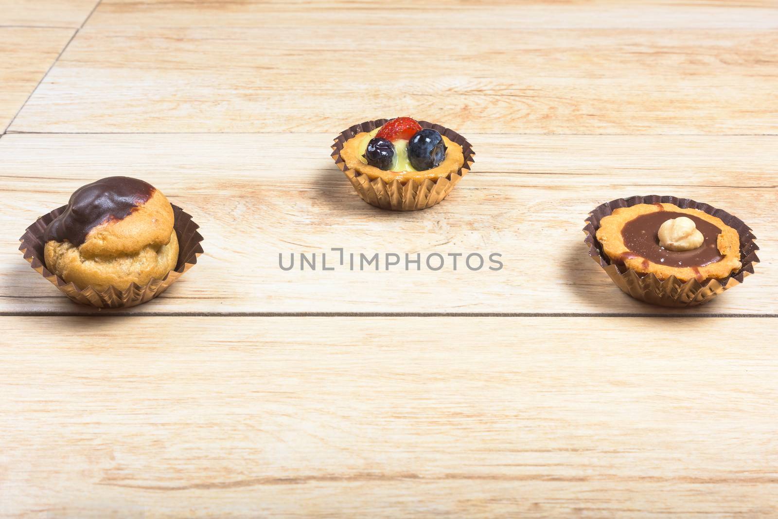 three italian pastries close-up by Robertobinetti70