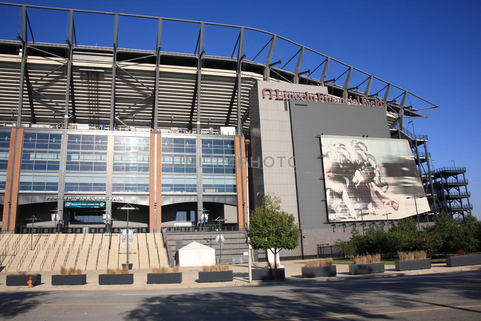 Lincoln Financial Field, home of the NFL Football Eagles, located in the South Philadelphia sports complex.