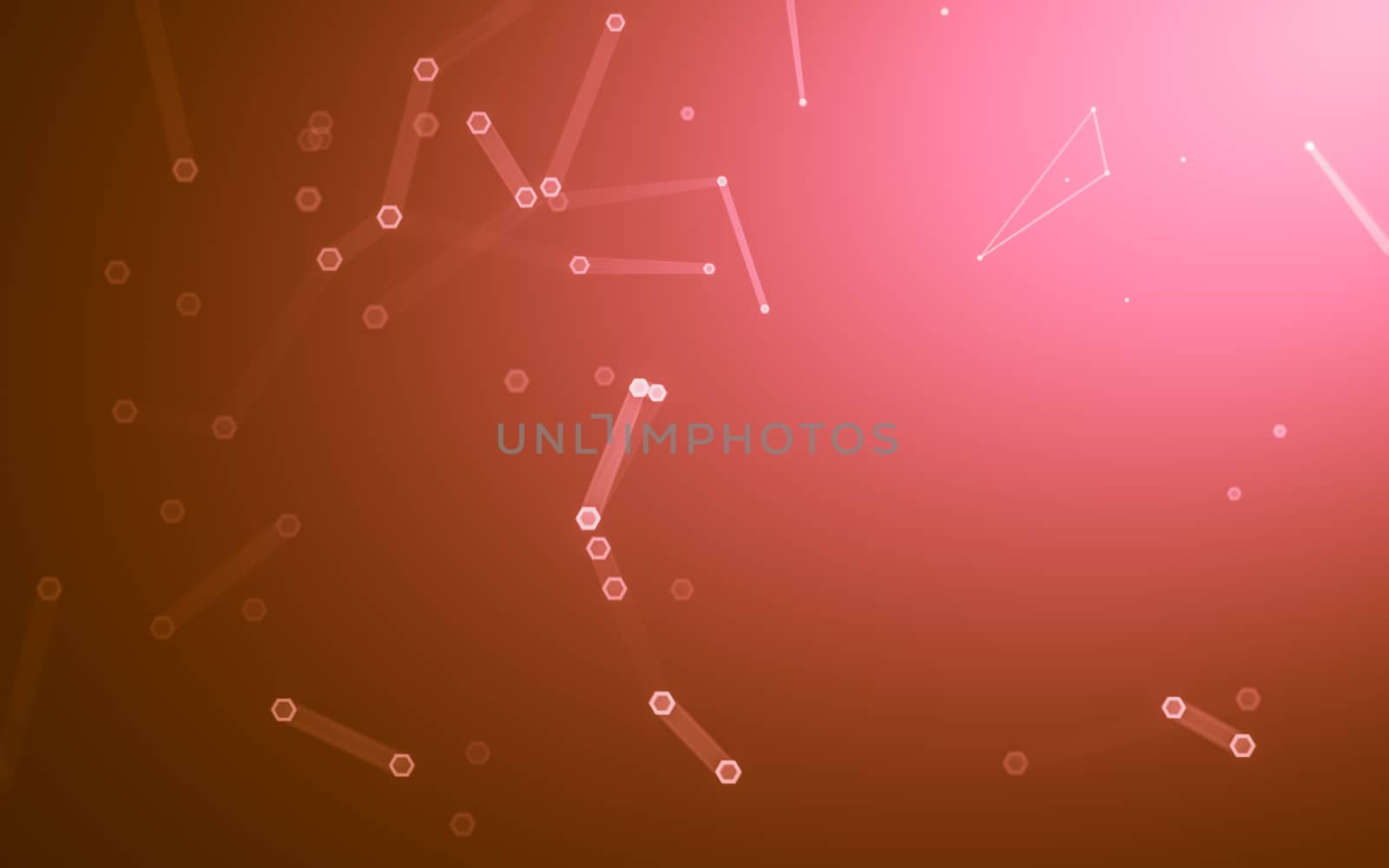 Abstract polygonal space low poly dark background with connecting dots and lines. Connection structure. 3d rendering