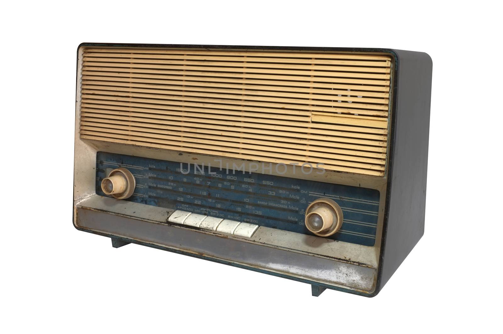 Retro radio receiver of the last century