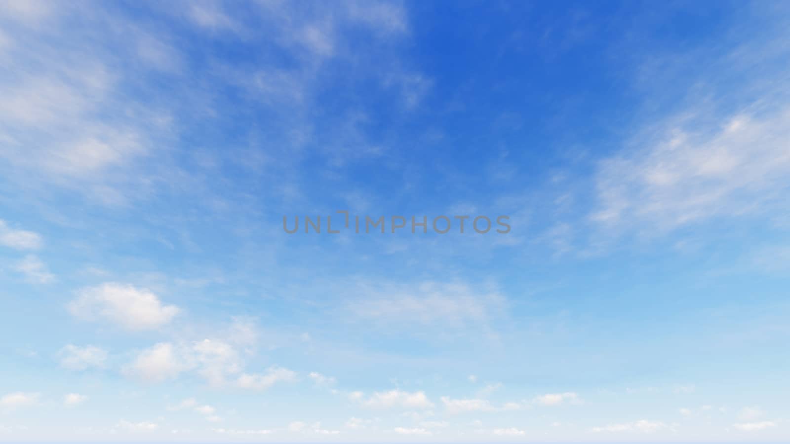 Cloudy blue sky abstract background, blue sky background with tiny clouds, 3d rendering

