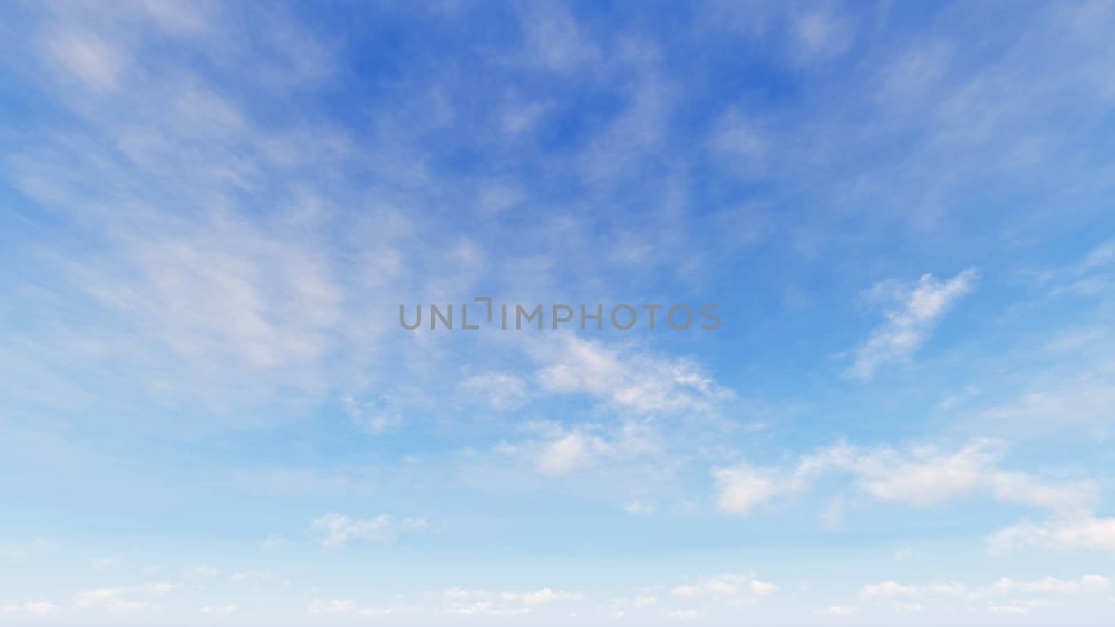 Cloudy blue sky abstract background, blue sky background with tiny clouds, 3d rendering

