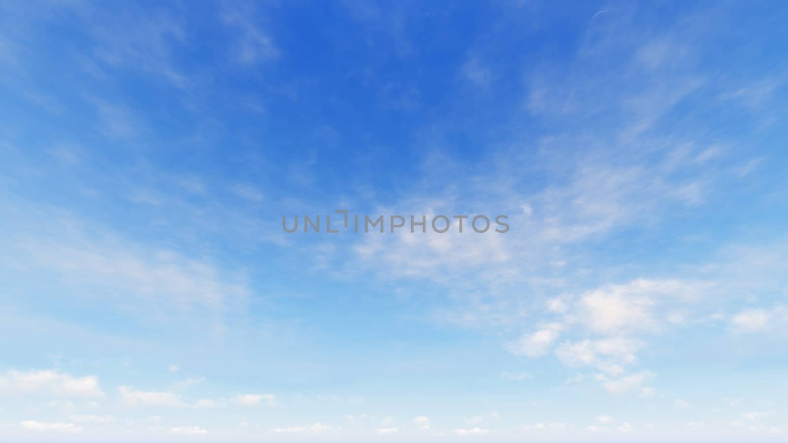 Cloudy blue sky abstract background, blue sky background with tiny clouds, 3d rendering

