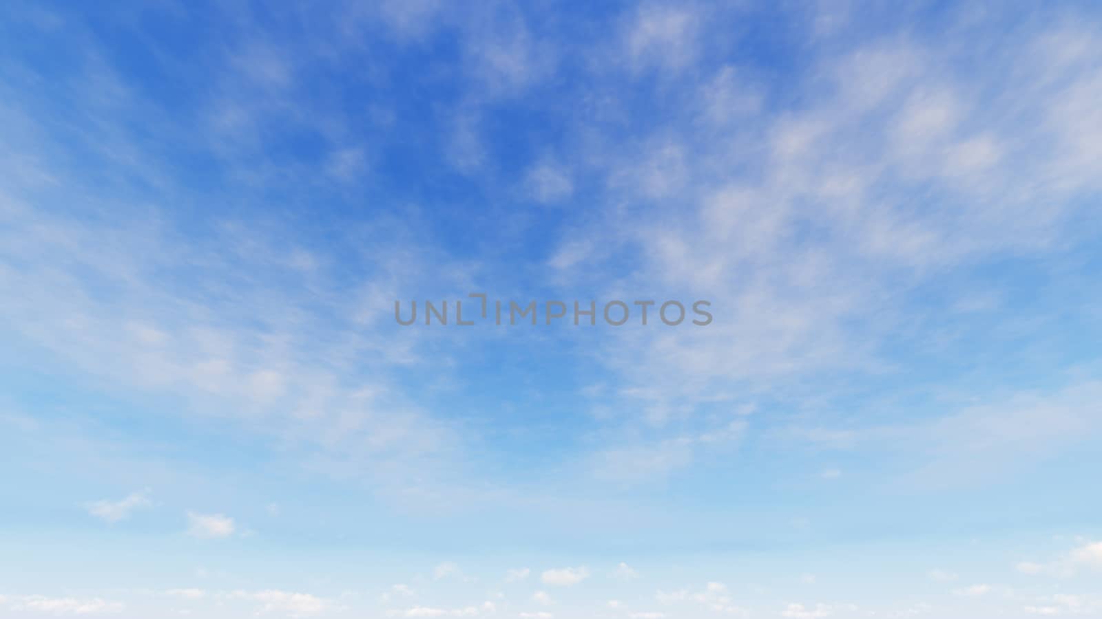 Cloudy blue sky abstract background, blue sky background with tiny clouds, 3d rendering

