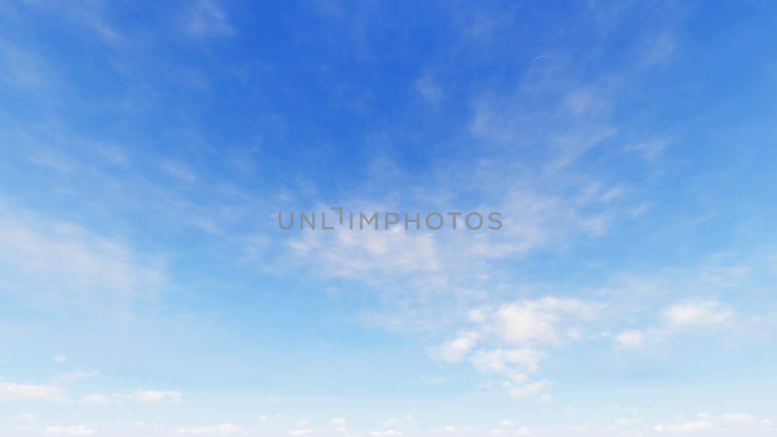 Cloudy blue sky abstract background, blue sky background with tiny clouds, 3d rendering

