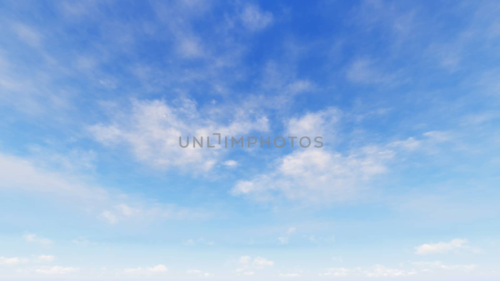 Cloudy blue sky abstract background, blue sky background with tiny clouds, 3d rendering

