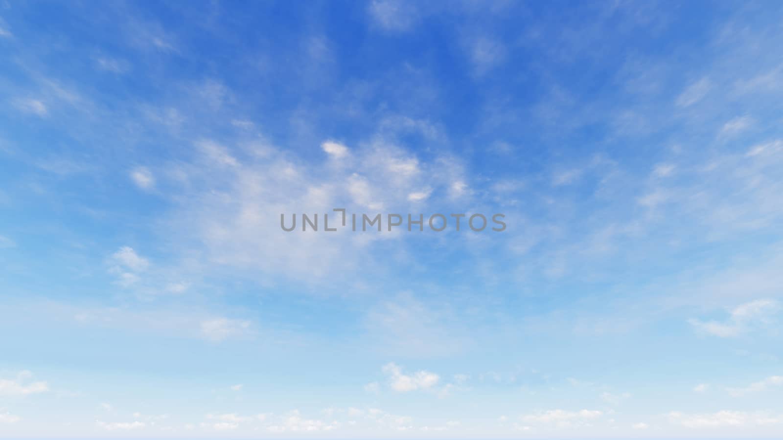 Cloudy blue sky abstract background, blue sky background with tiny clouds, 3d rendering

