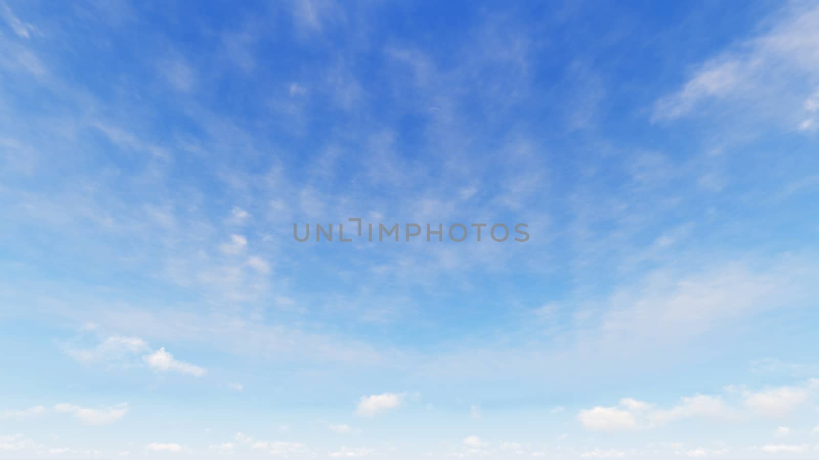 Cloudy blue sky abstract background, blue sky background with tiny clouds, 3d rendering

