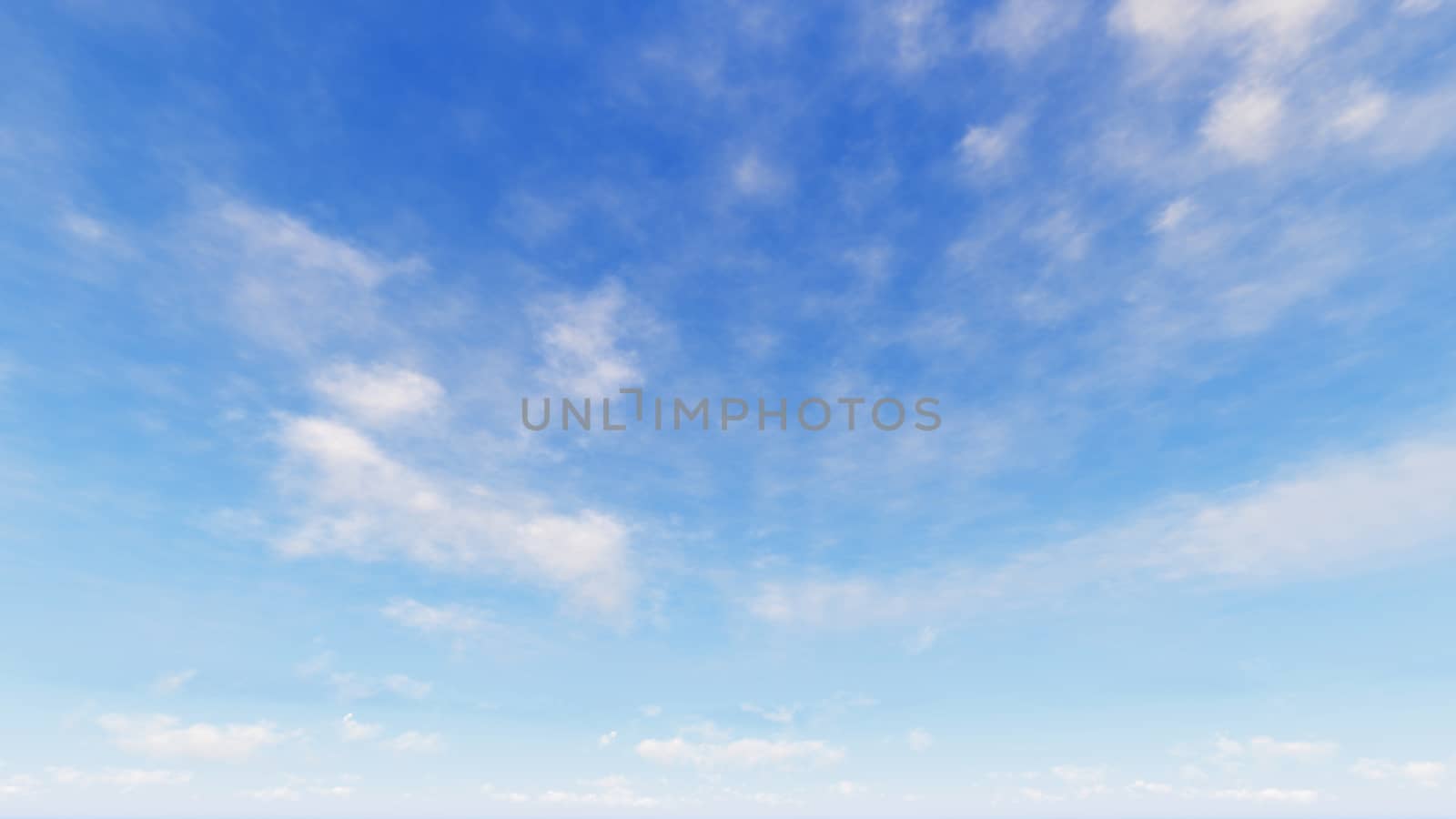 Cloudy blue sky abstract background, blue sky background with tiny clouds, 3d rendering

