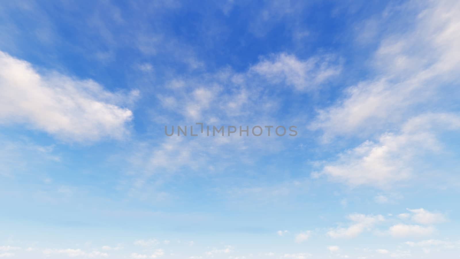 Cloudy blue sky abstract background, blue sky background with tiny clouds, 3d rendering

