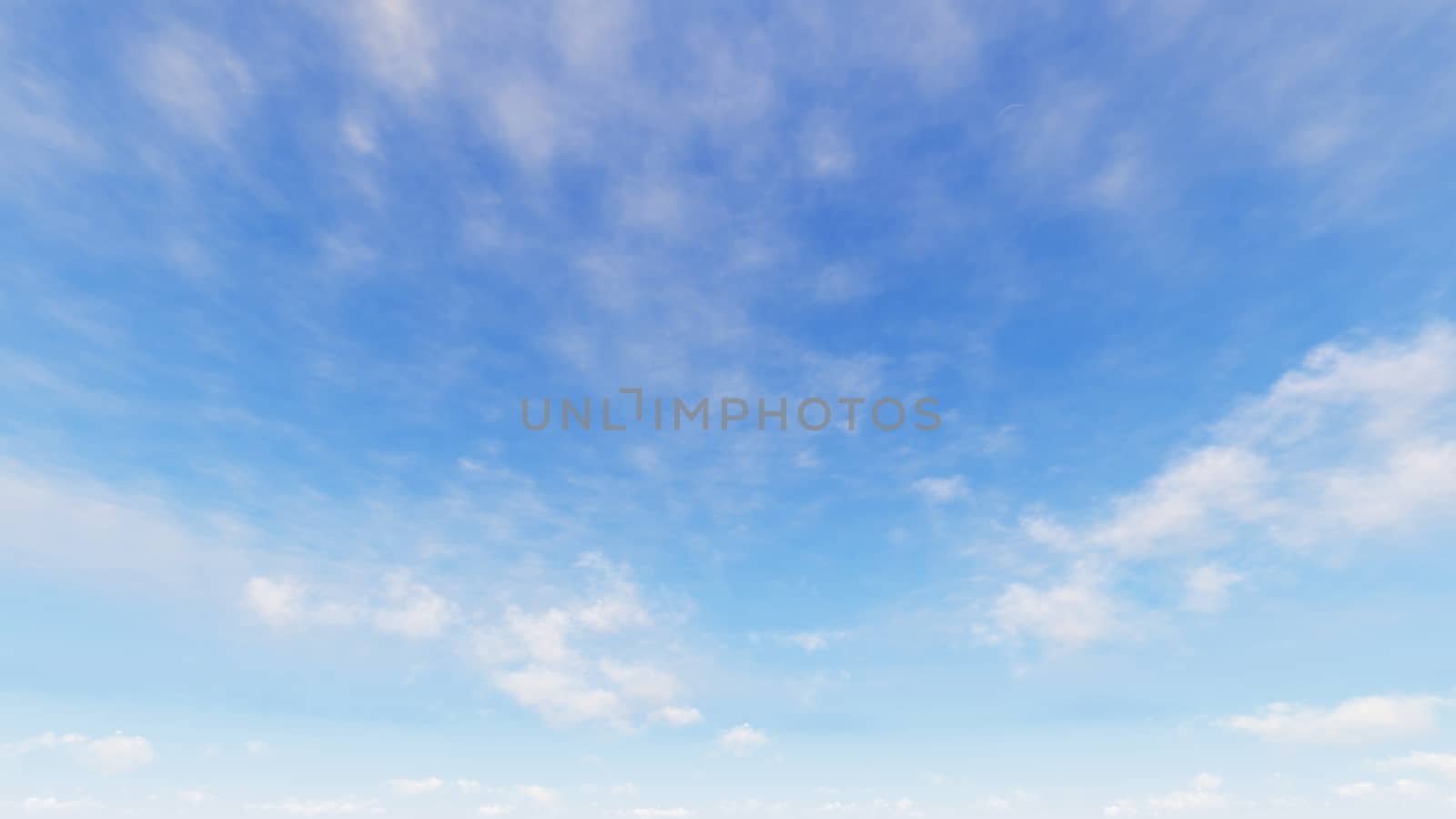 Cloudy blue sky abstract background, blue sky background with tiny clouds, 3d rendering

