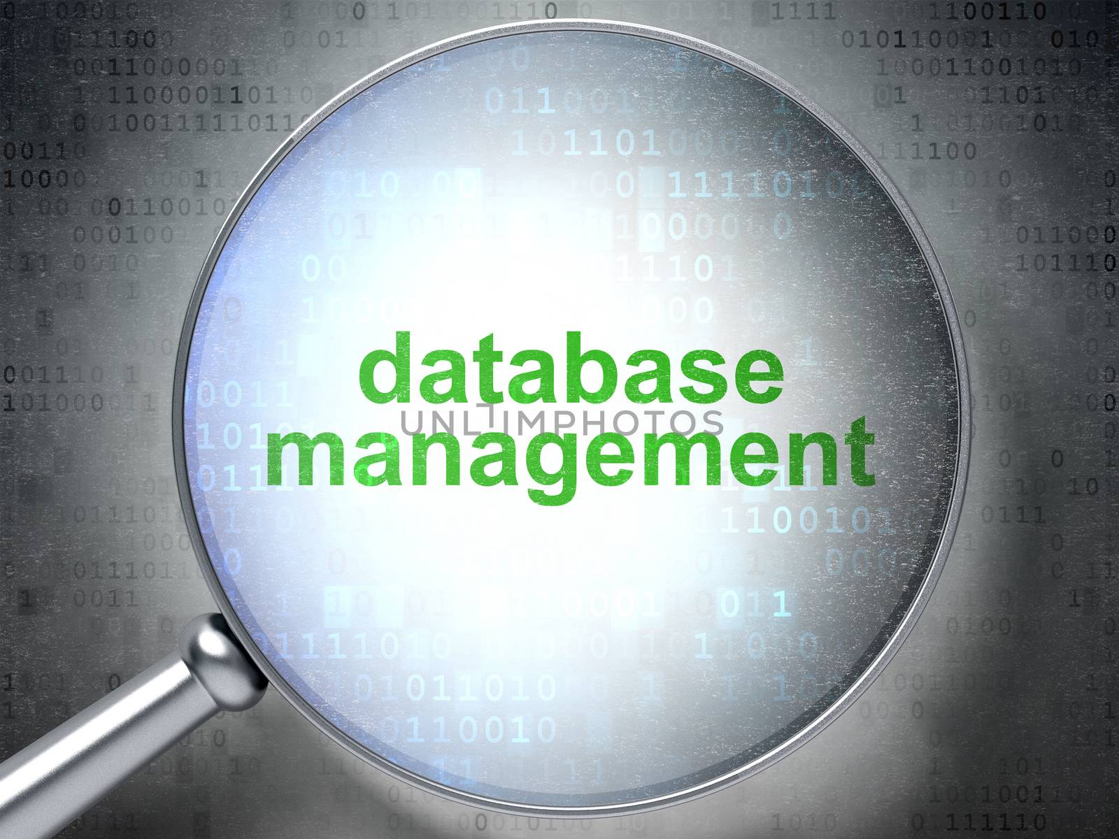 Software concept: Database Management with optical glass by maxkabakov