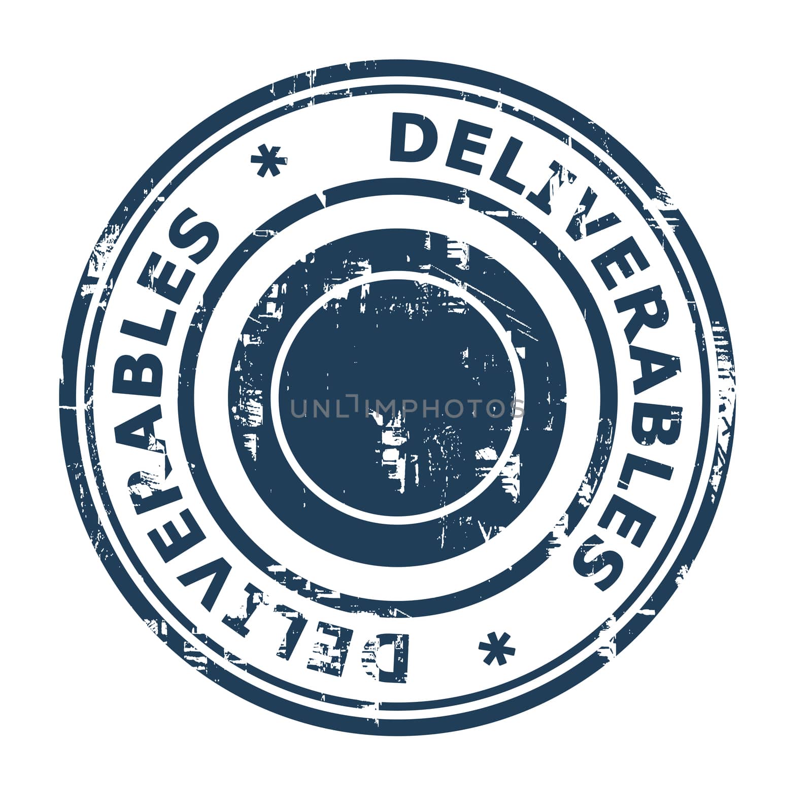Deliverables business concept rubber stamp by speedfighter