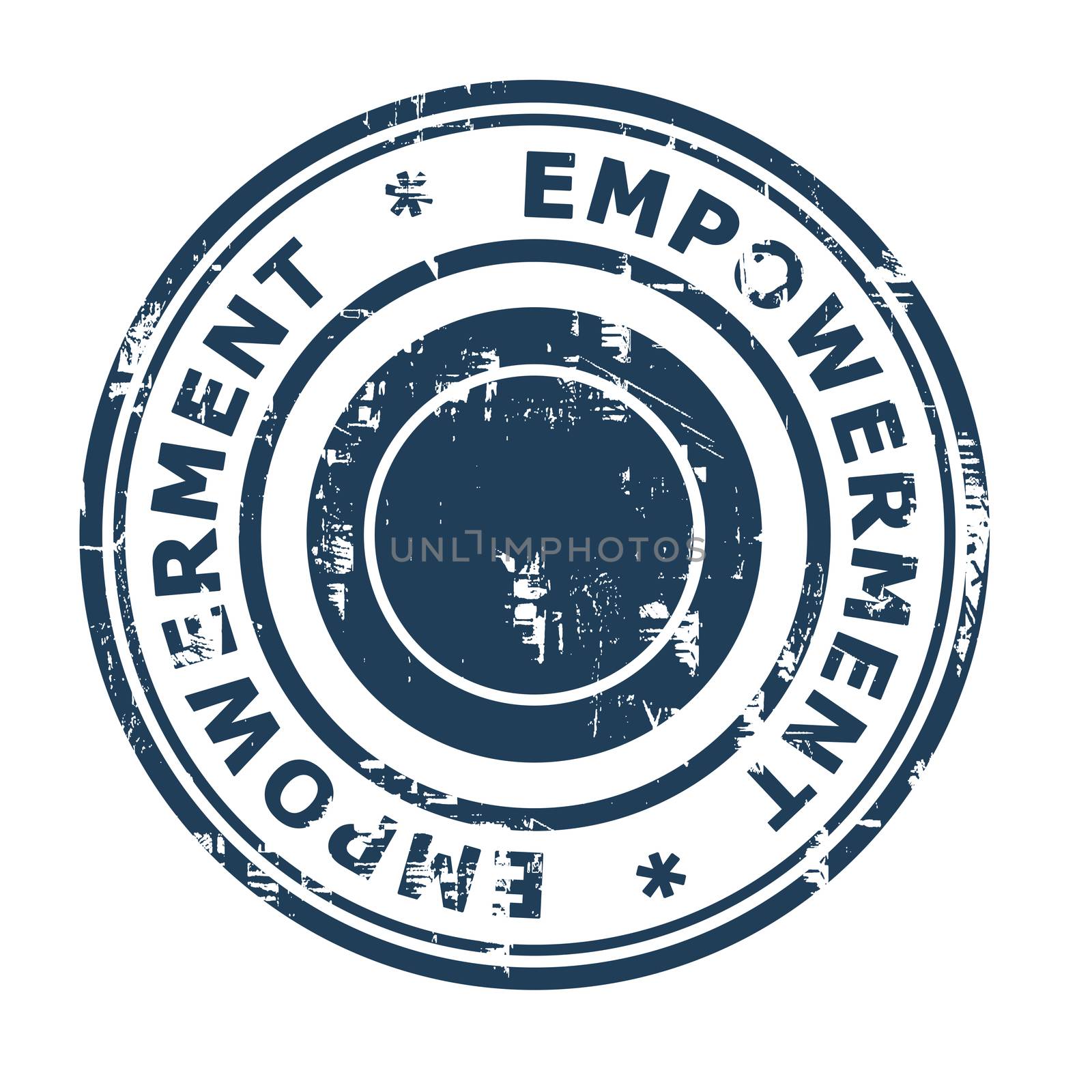 Empowerment business concept rubber stamp by speedfighter
