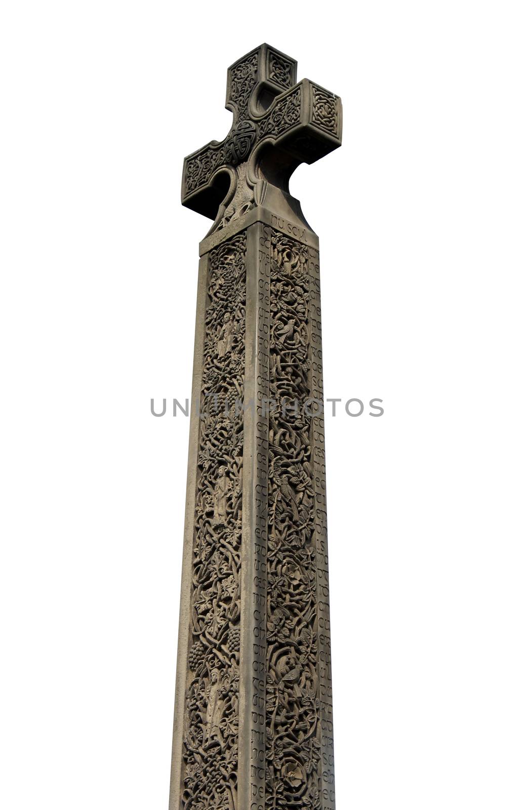 Medieval Celtic Cross isolated by speedfighter