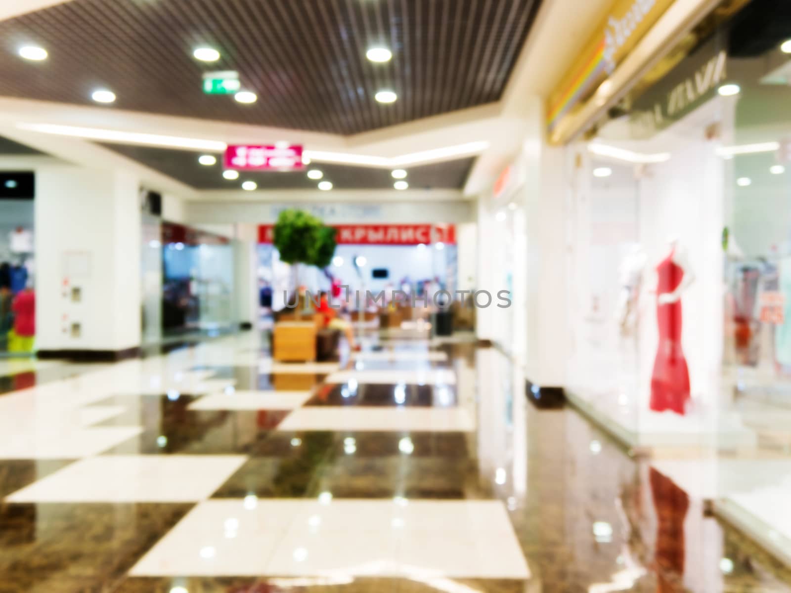 Abstract background of shopping mall, shallow DOF by fascinadora