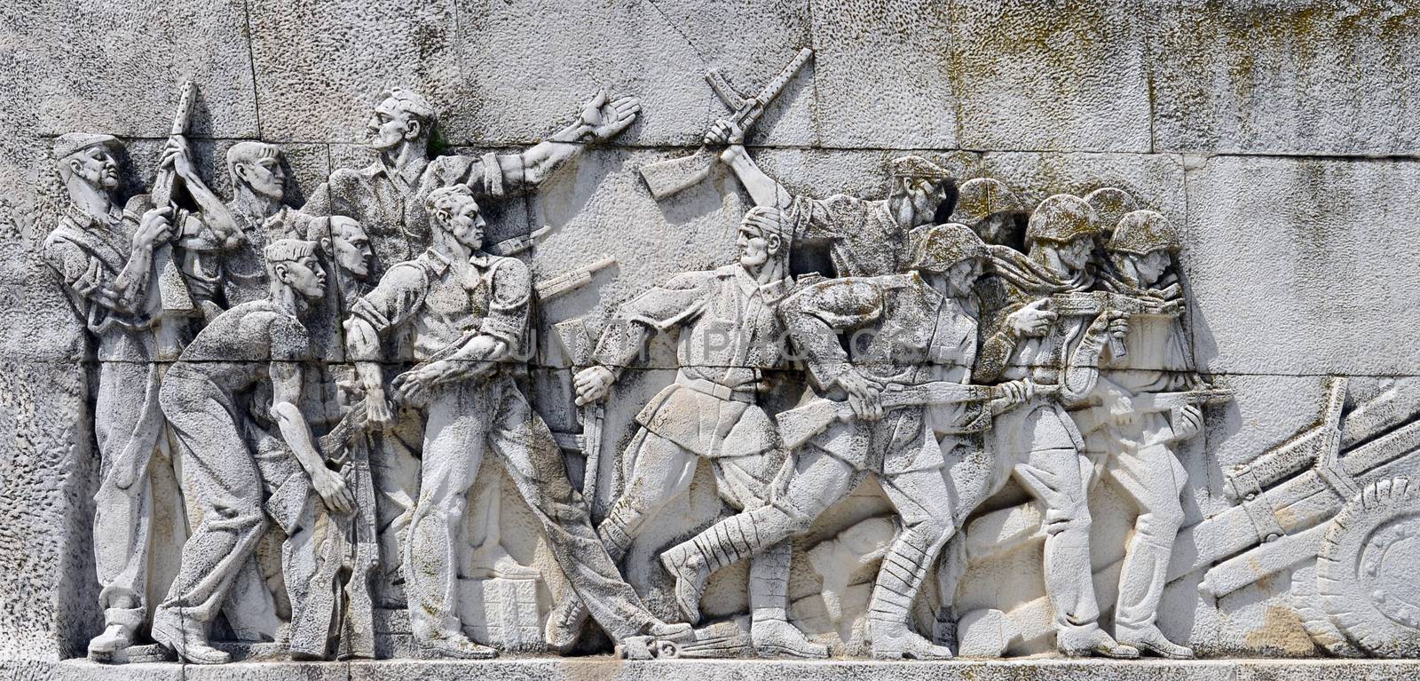 Timisoara city Romania central park Monument of the Romanian Soldier fresco