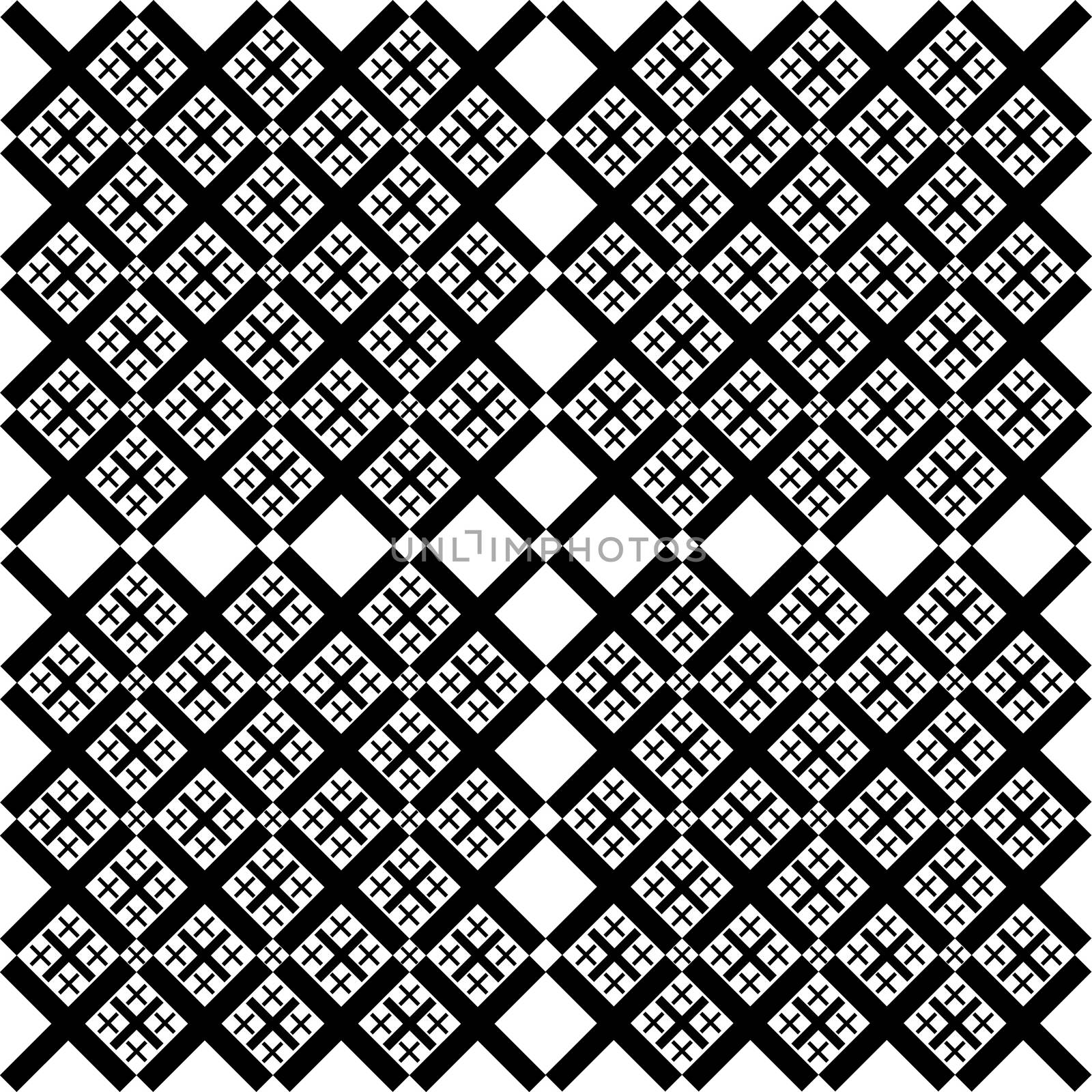 Abstract pattern of cross. Symmetrical geometrical pattern. For design concepts, posters, banners, web, presentations and prints