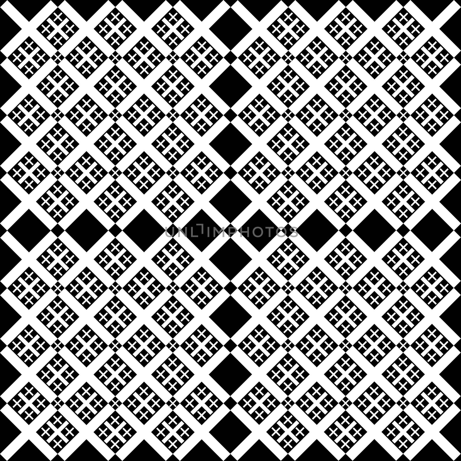 Abstract pattern of cross. Symmetrical geometrical pattern. For design concepts, posters, banners, web, presentations and prints