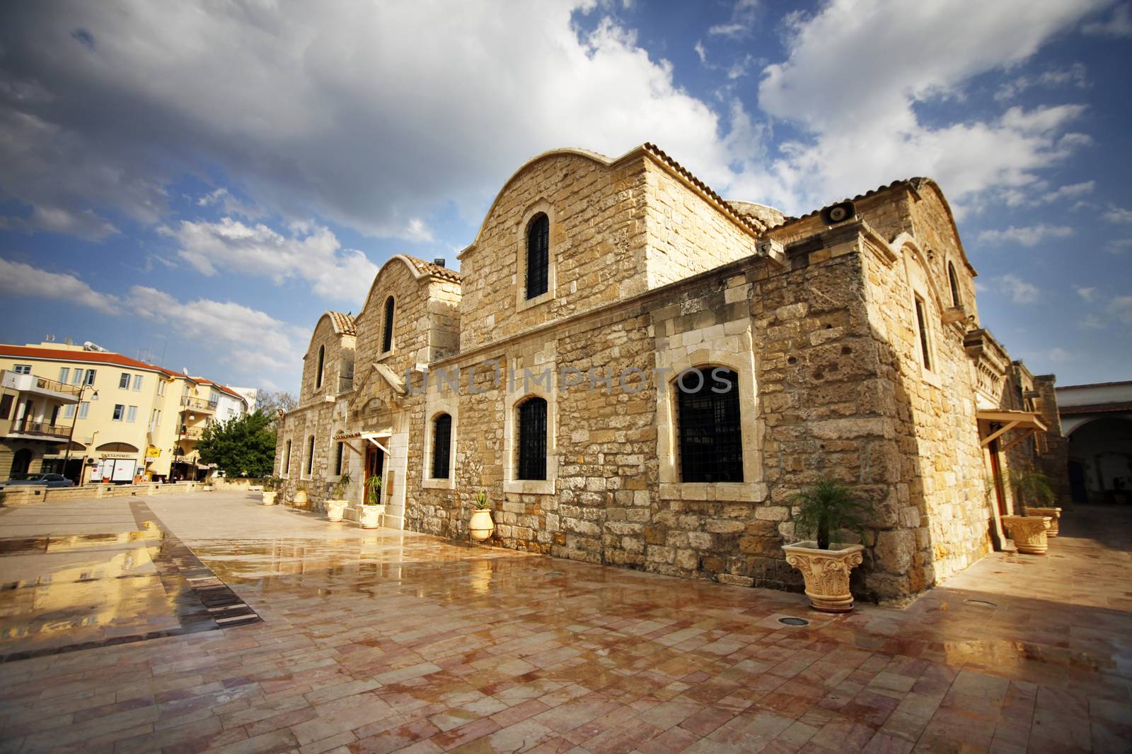 Larnaca, Cyprus - May 18, 2016: St. Lazarus church - the tomb of St. Lazarus in Larnaka, Cyprus.
