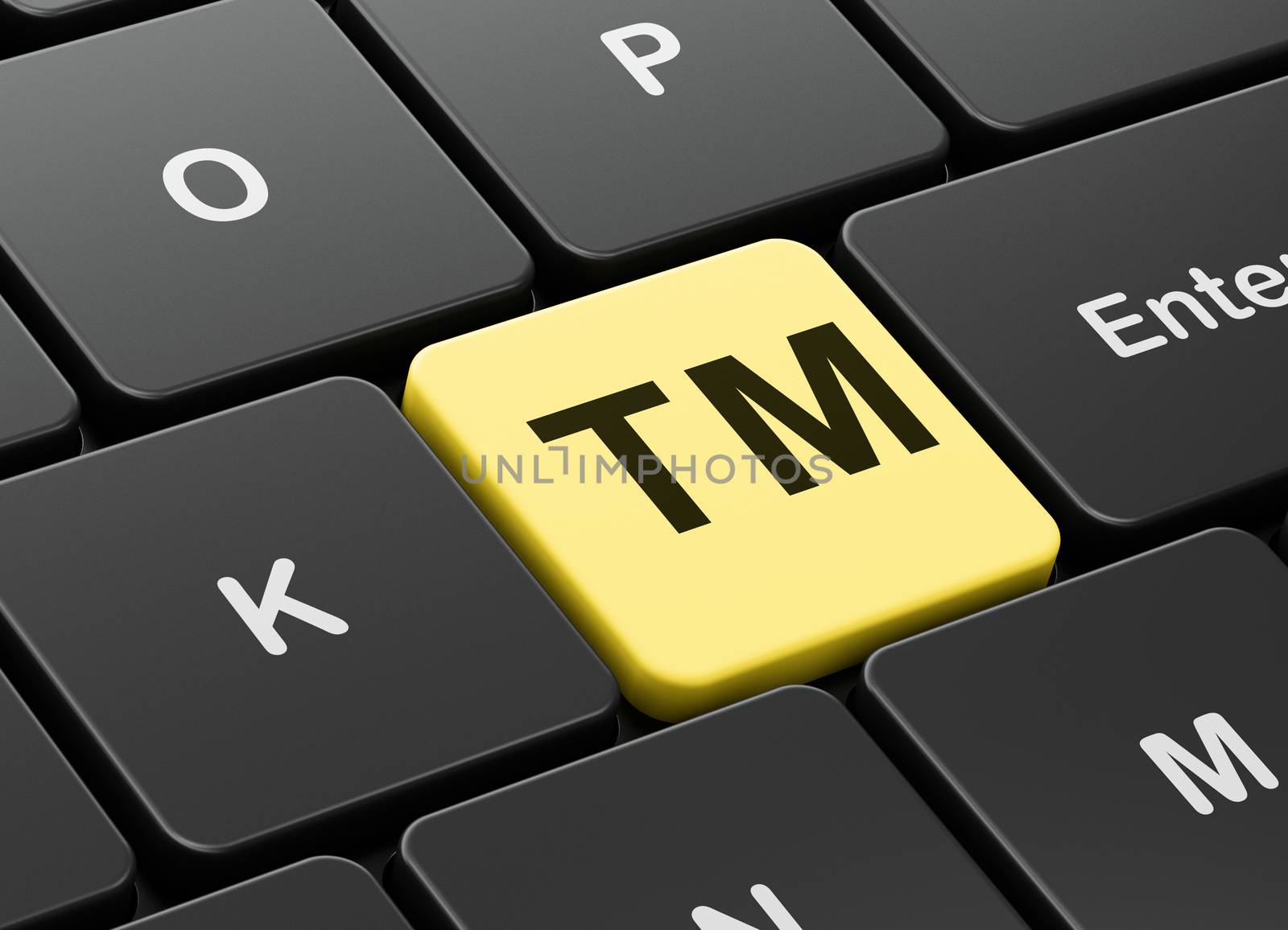Law concept: Trademark on computer keyboard background by maxkabakov