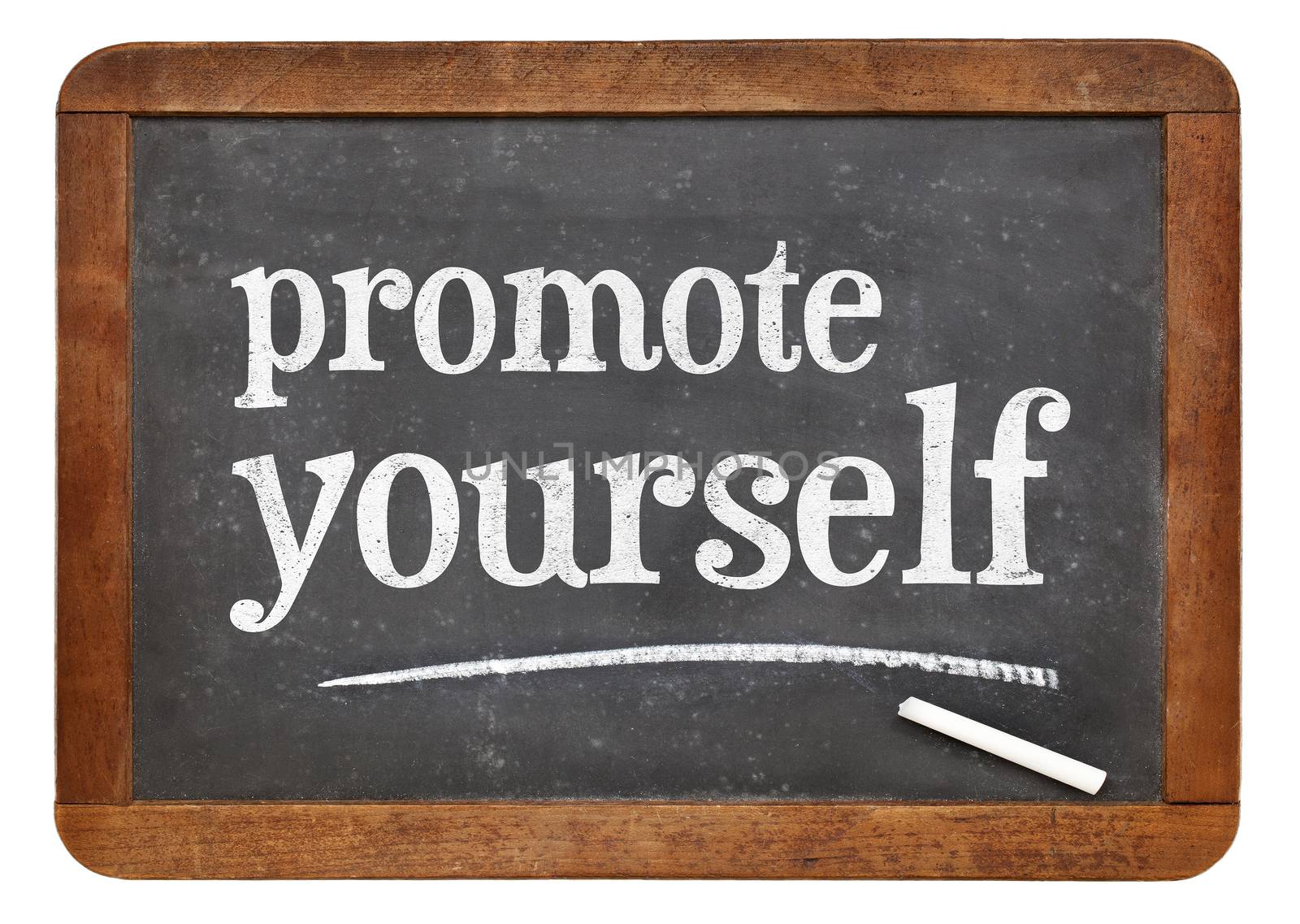 promote yourself blackboard sign by PixelsAway