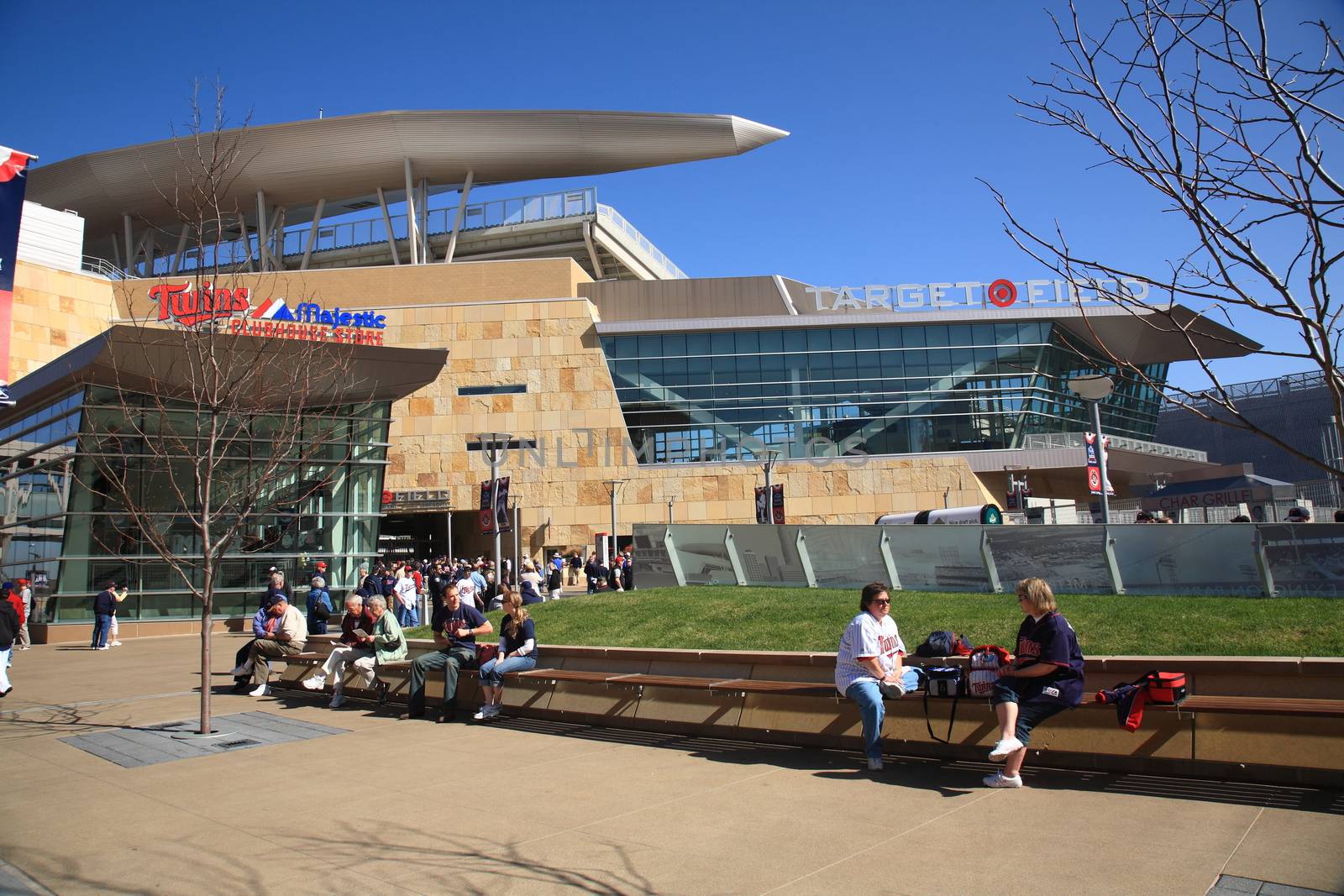Target Field, ballpark of the Minnesota Twins in Minneapolis which returned outdoor baseball to the twin cities.