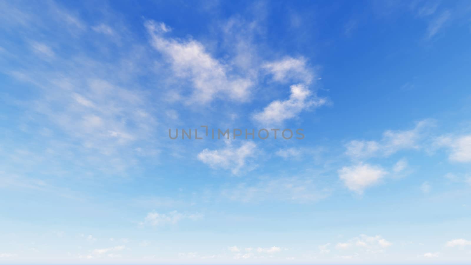 Cloudy blue sky abstract background, blue sky background with tiny clouds, 3d rendering

