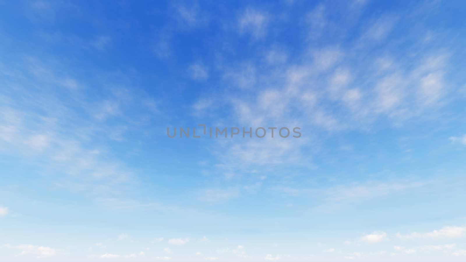 Cloudy blue sky abstract background, blue sky background with tiny clouds, 3d rendering

