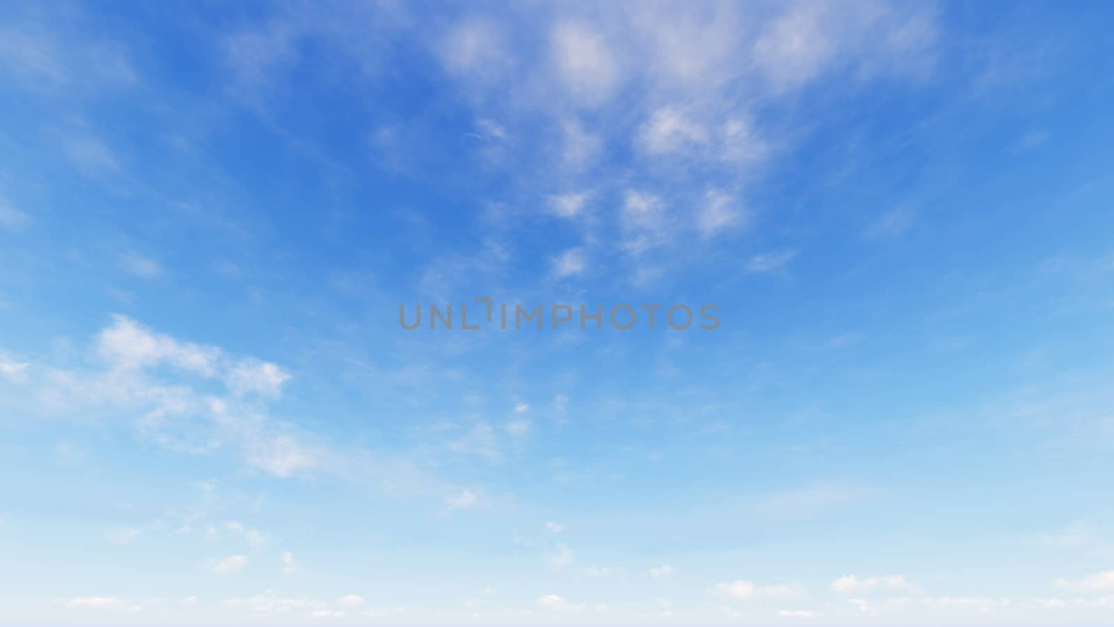 Cloudy blue sky abstract background, blue sky background with tiny clouds, 3d rendering

