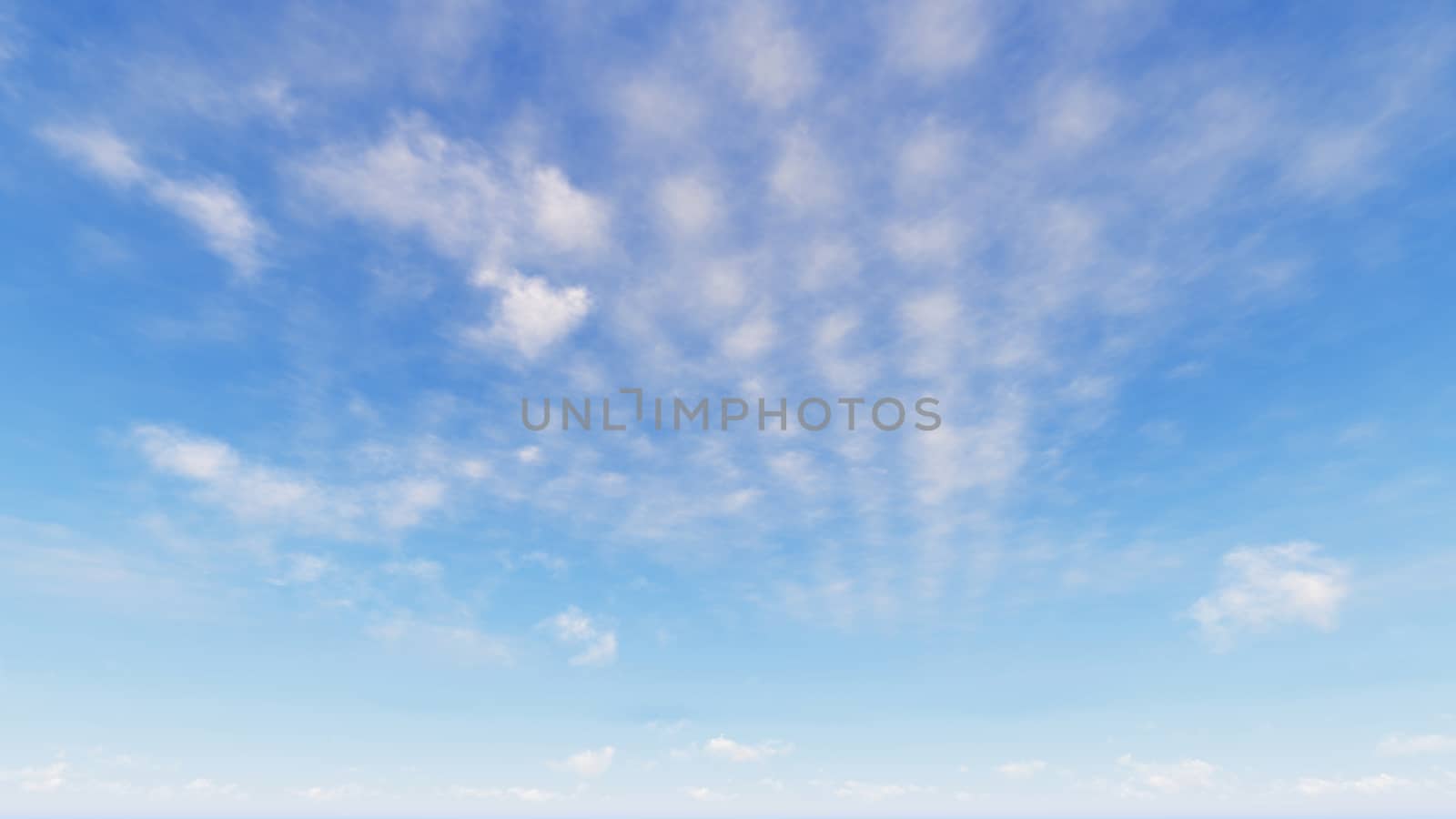 Cloudy blue sky abstract background, blue sky background with tiny clouds, 3d rendering

