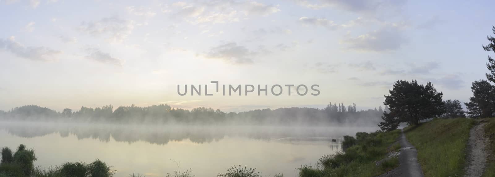 landscape with natural river, nature series