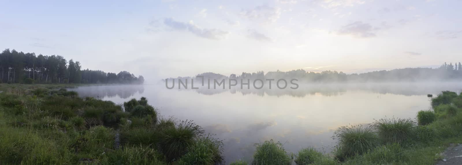 landscape with natural river, nature series