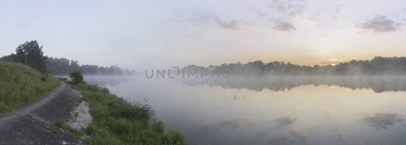 landscape with natural river, nature series