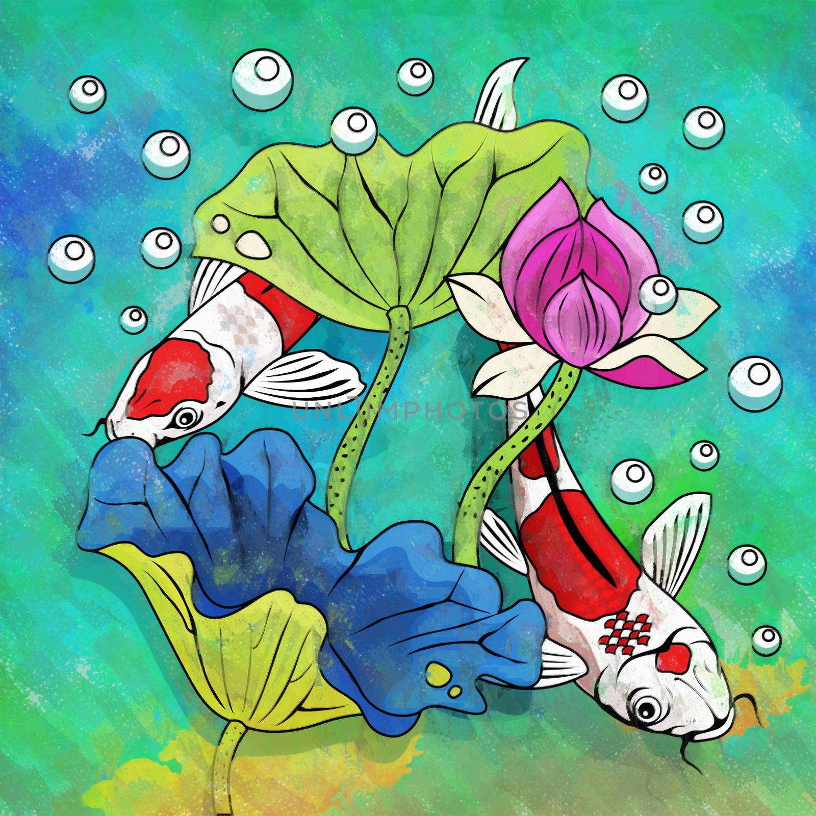 Colorful Aquarium Fishes by ConceptCafe