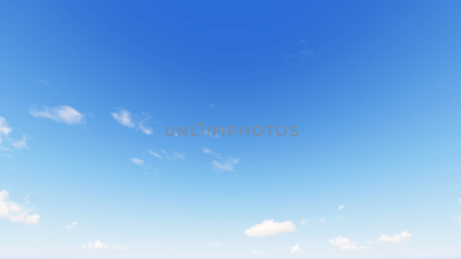 Cloudy blue sky abstract background, blue sky background with tiny clouds, 3d rendering

