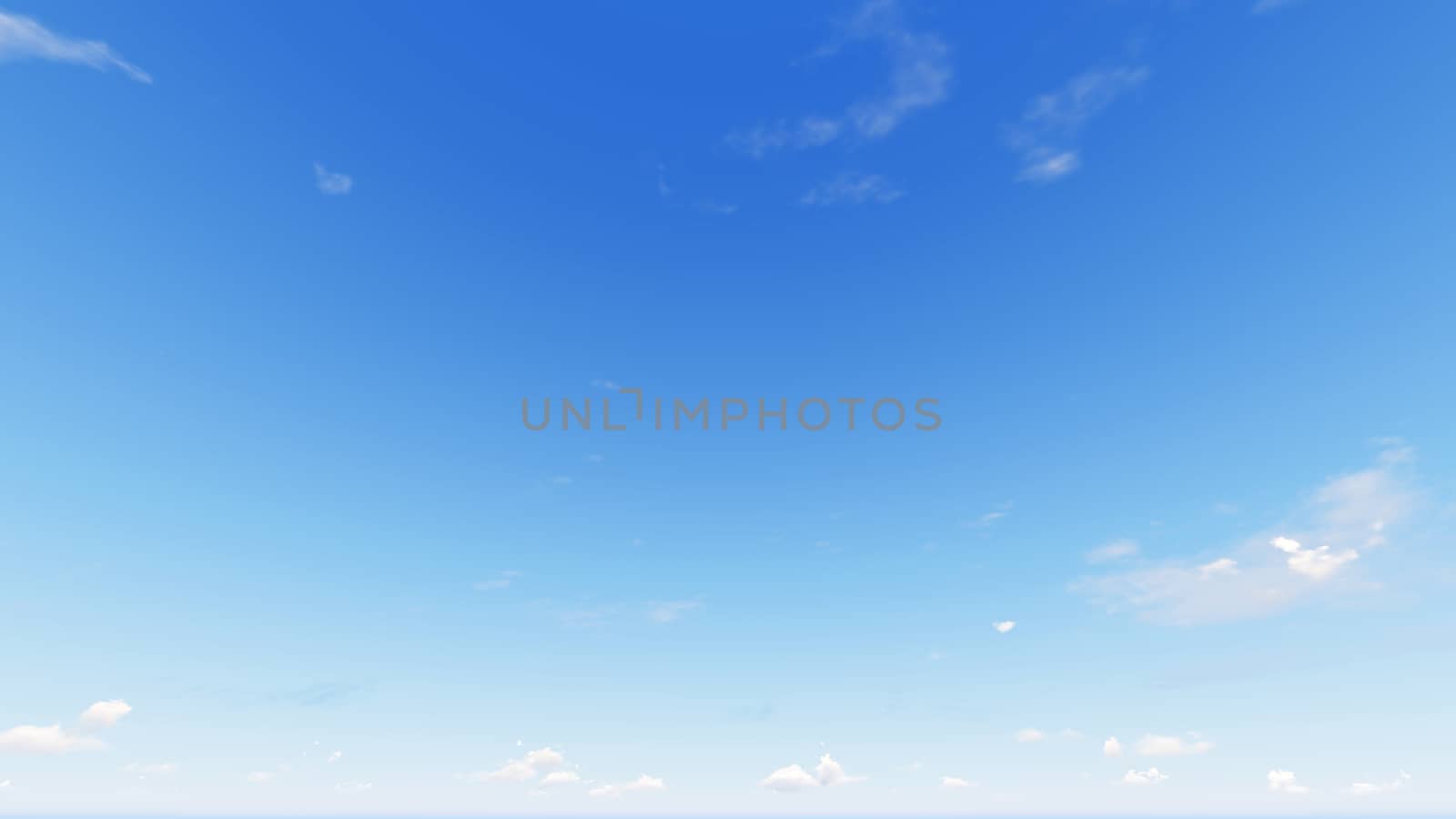 Cloudy blue sky abstract background, blue sky background with tiny clouds, 3d rendering

