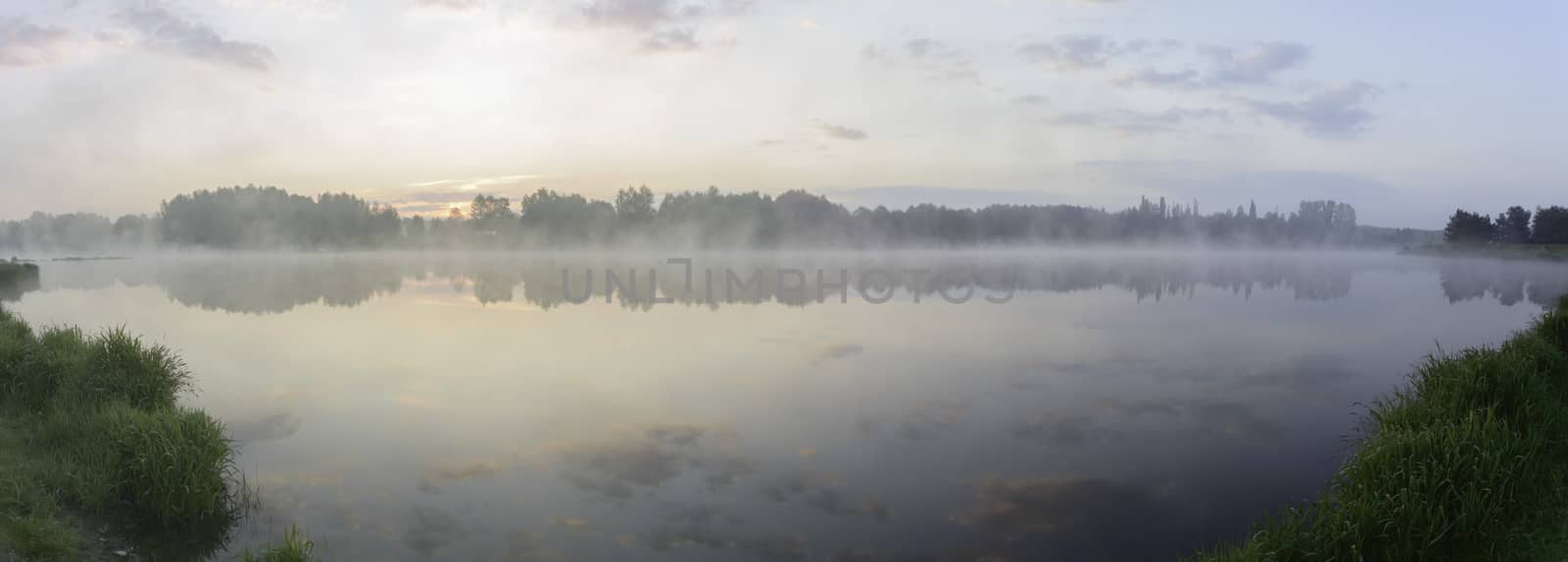 landscape with natural river, nature series