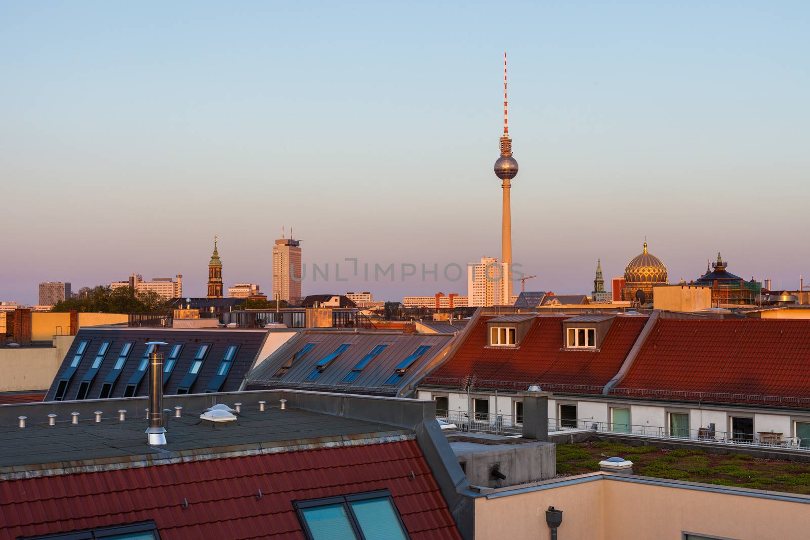 Berlin skyline and houses by edan