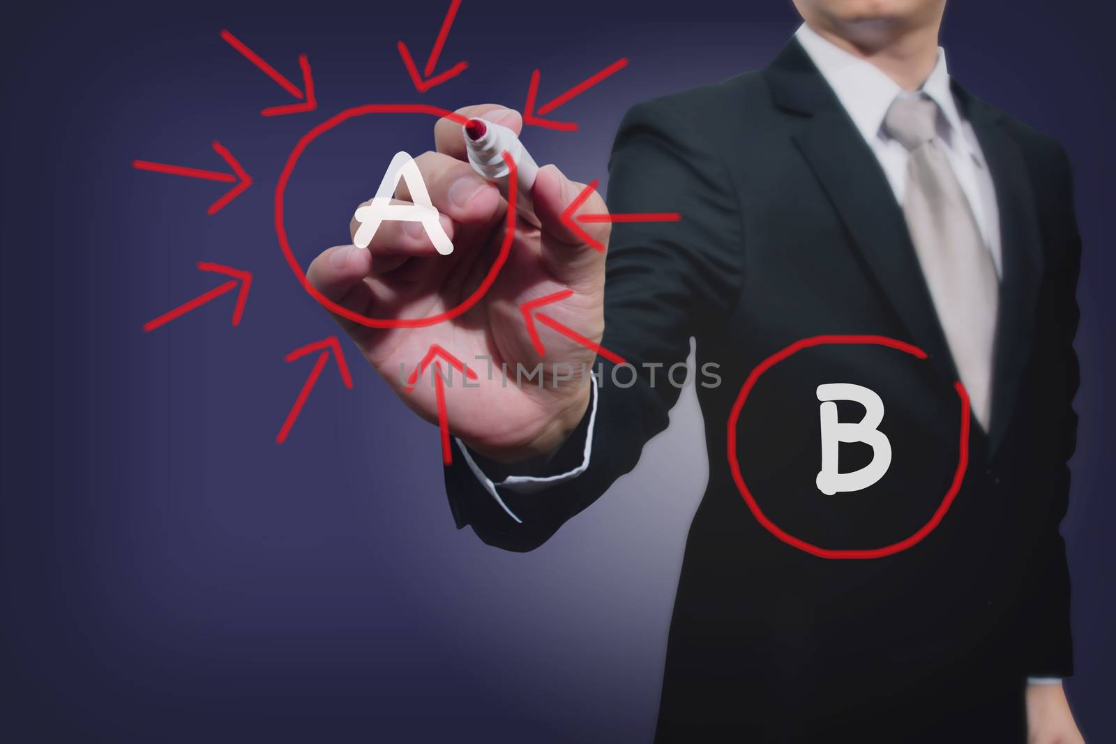 business man shoot option A


