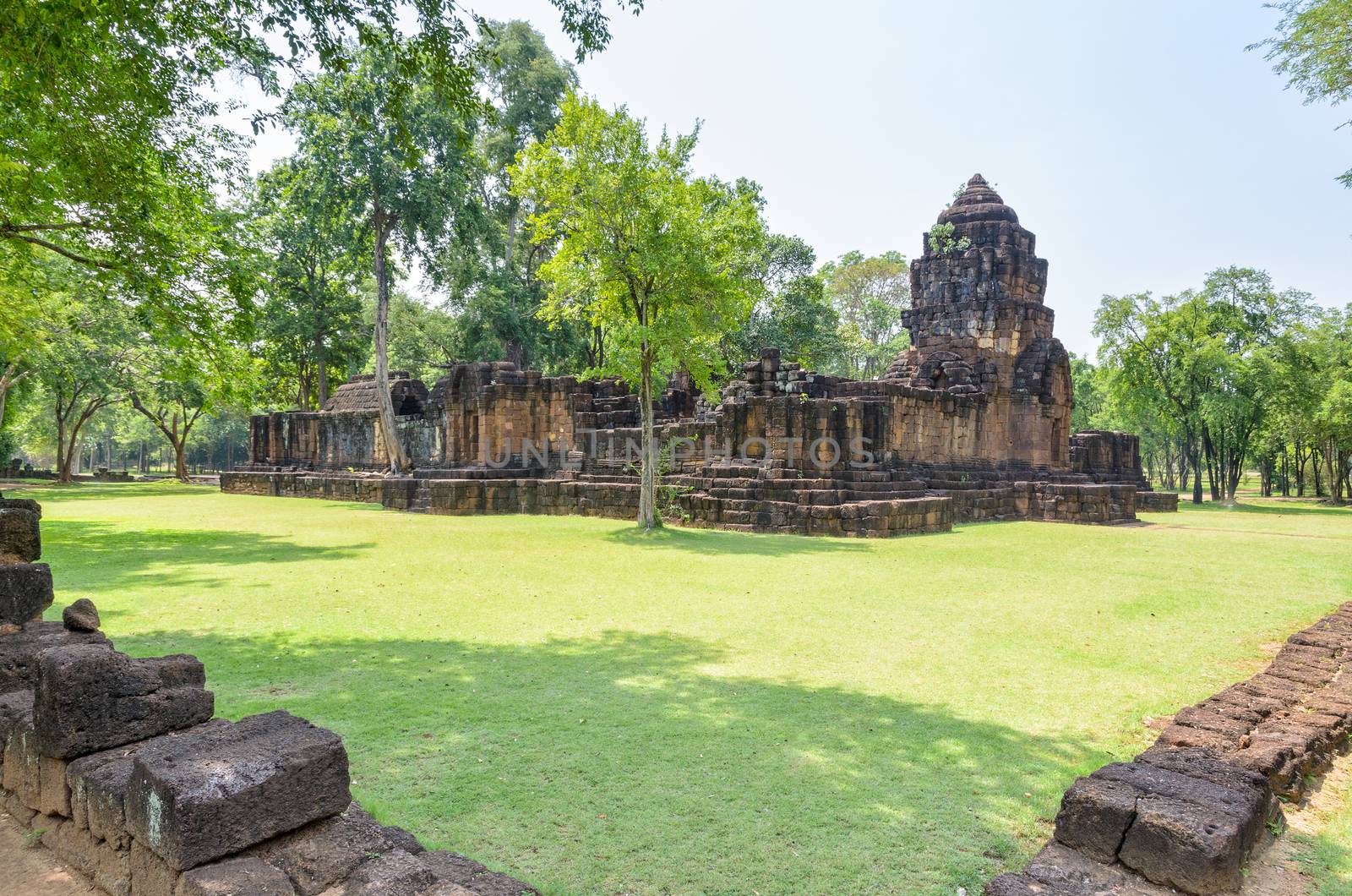 Prasat Mueang Sing Historical Park, Remains buildings of the ancient Khmer style temple attraction famous cultural in Sai Yok District, Kanchanaburi Province, Thailand
