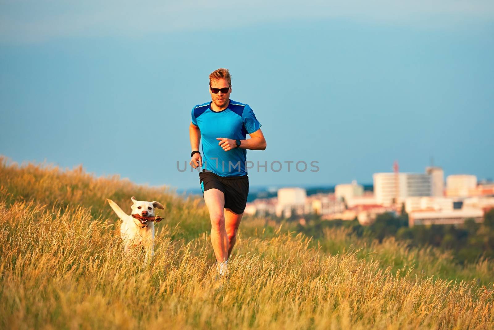 Sport lifestyle with dog. by Chalabala