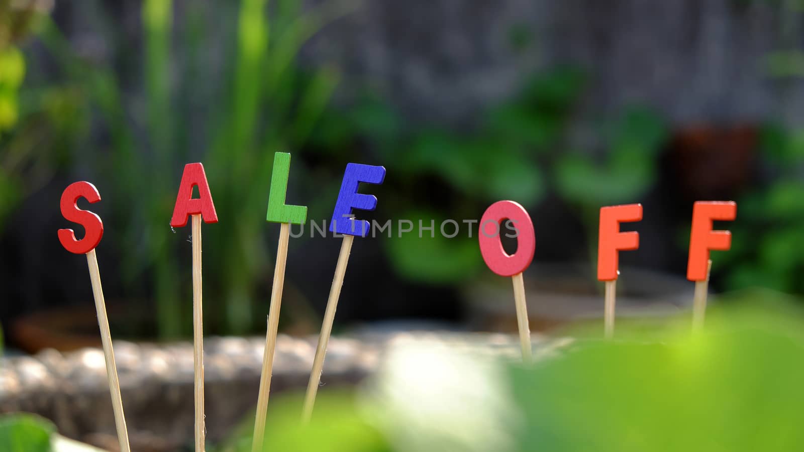 Sale off background for shopping season, can use as label for special promotion at outdoor fashion store