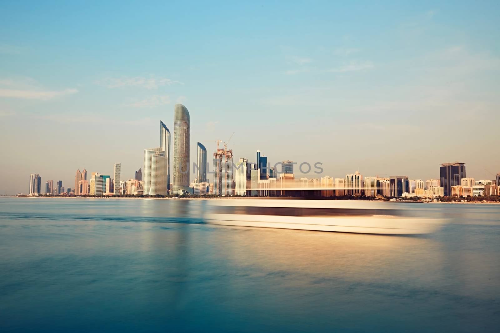 Abu Dhabi skyline by Chalabala