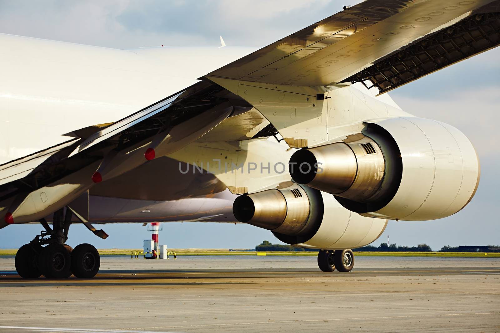 Engines of the cargo airplane  by Chalabala