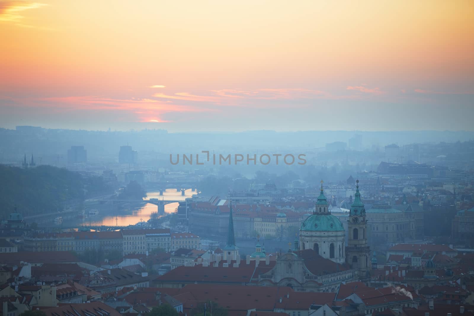 Sunrise in Prague, Czech Republic